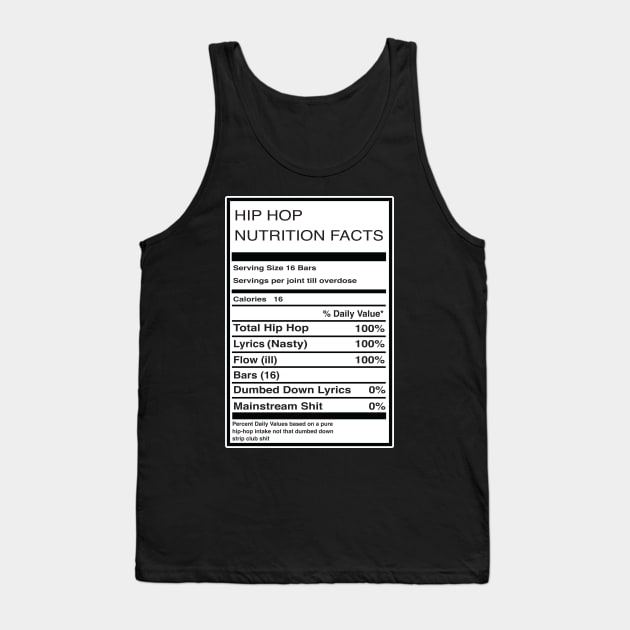 Hip Hop Nutrition Tank Top by HipHopTees